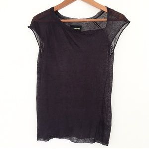 Zadig & Voltaire Linen Top Purple